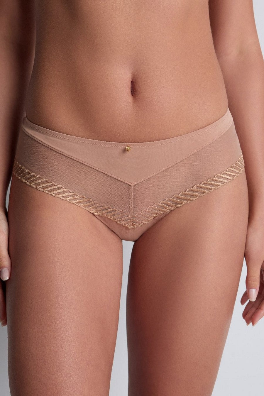 Шортики с микросеткой 4M70 Sheer Emotion sand