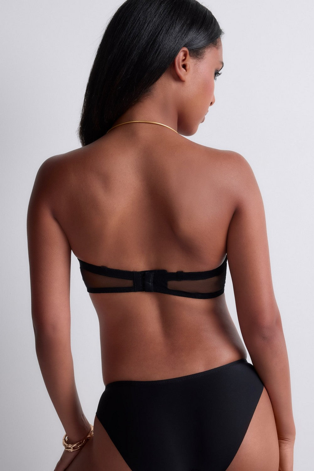 Бюстгальтер-бандо на кісточках 4MP06 Sheer Emotion black