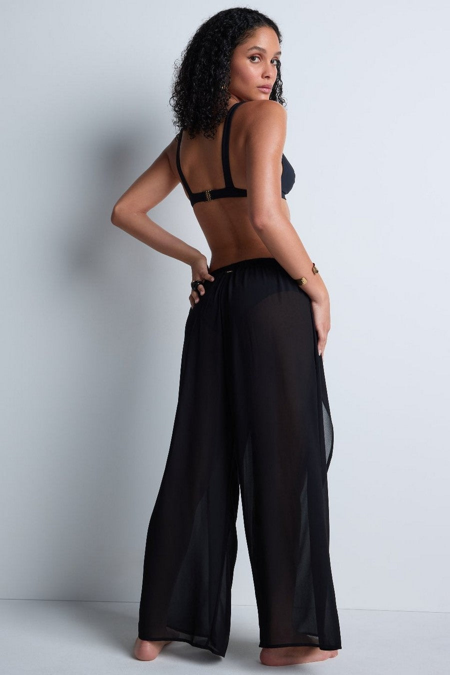 Пляжные брюки с разрезами 4Z60 Beach Walk black