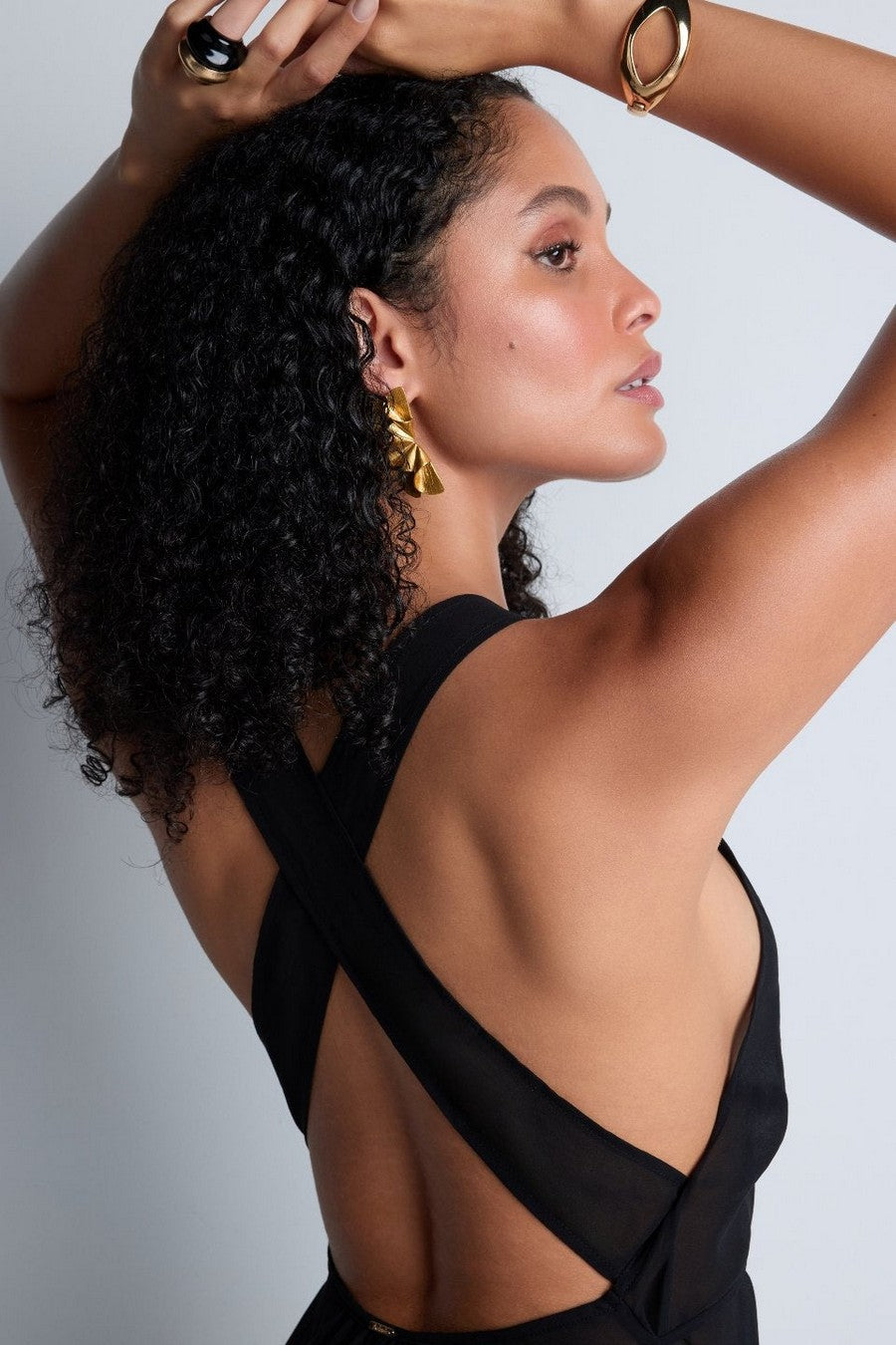 Пляжное платье с разрезом 4Z63 Beach Walk black