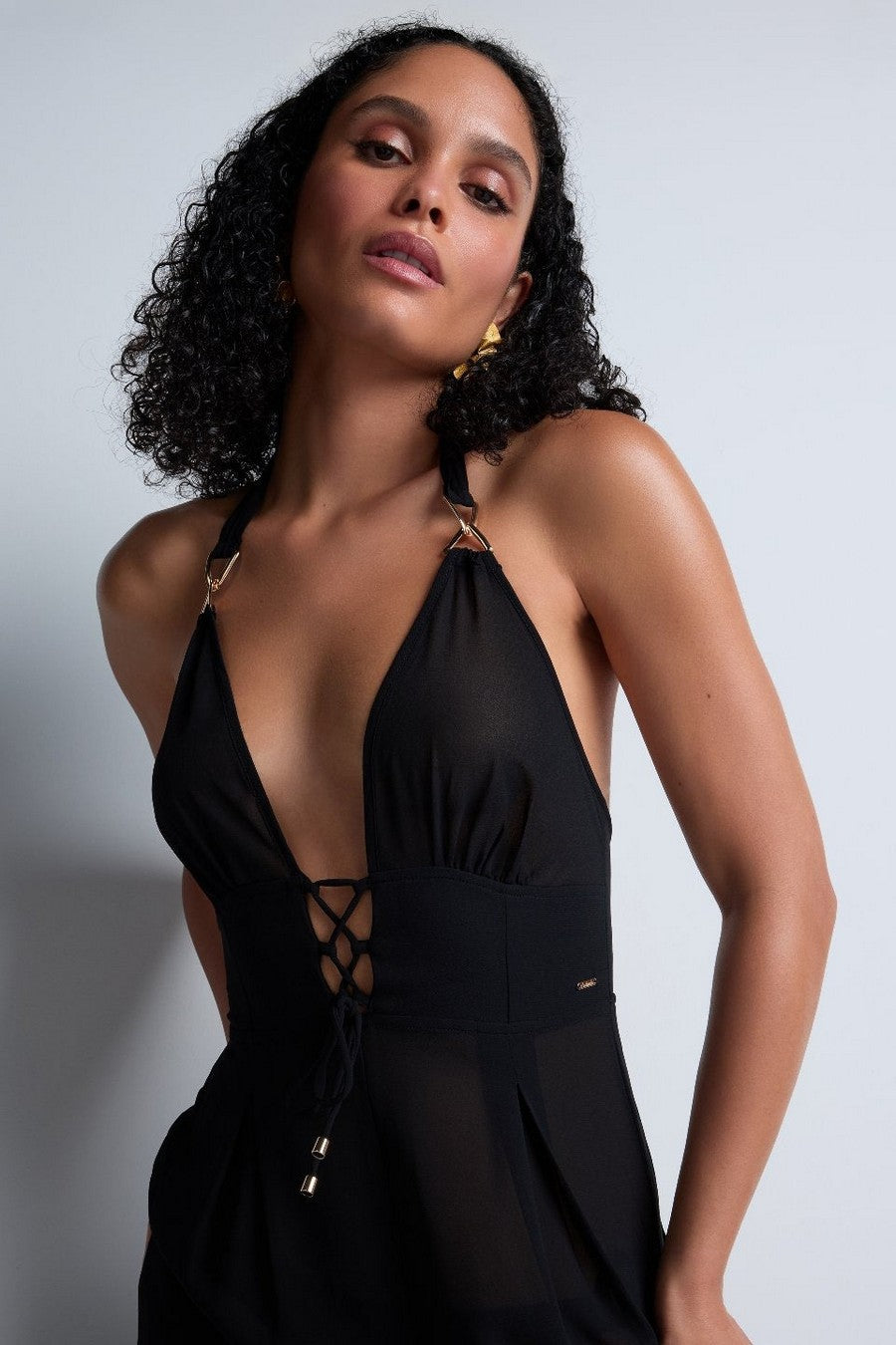 Пляжный комбинезон с завязками 4Z76 Beach Walk black