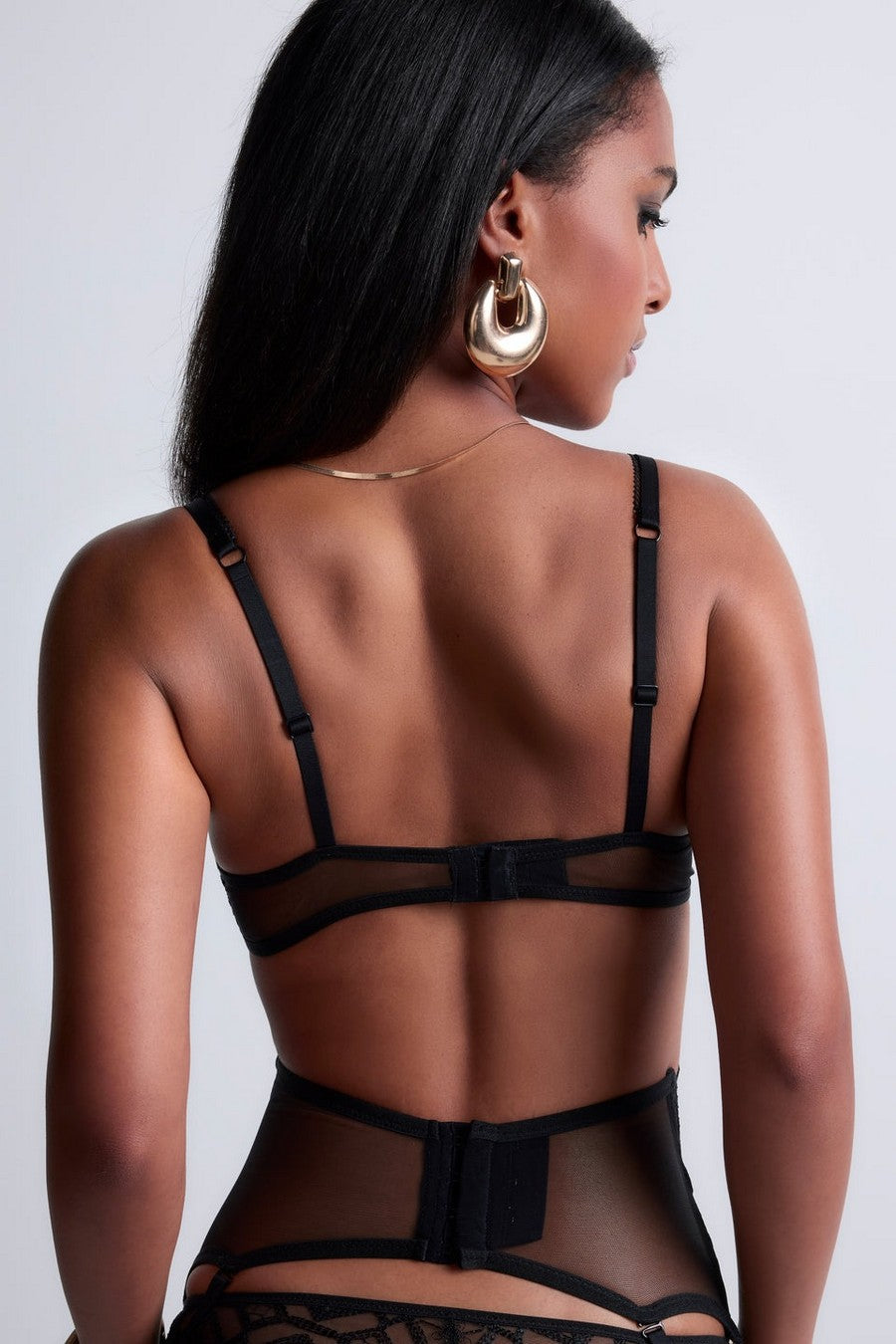 Бюстгальтер балконет из кружева 5BF14 Sense Of Illusion black