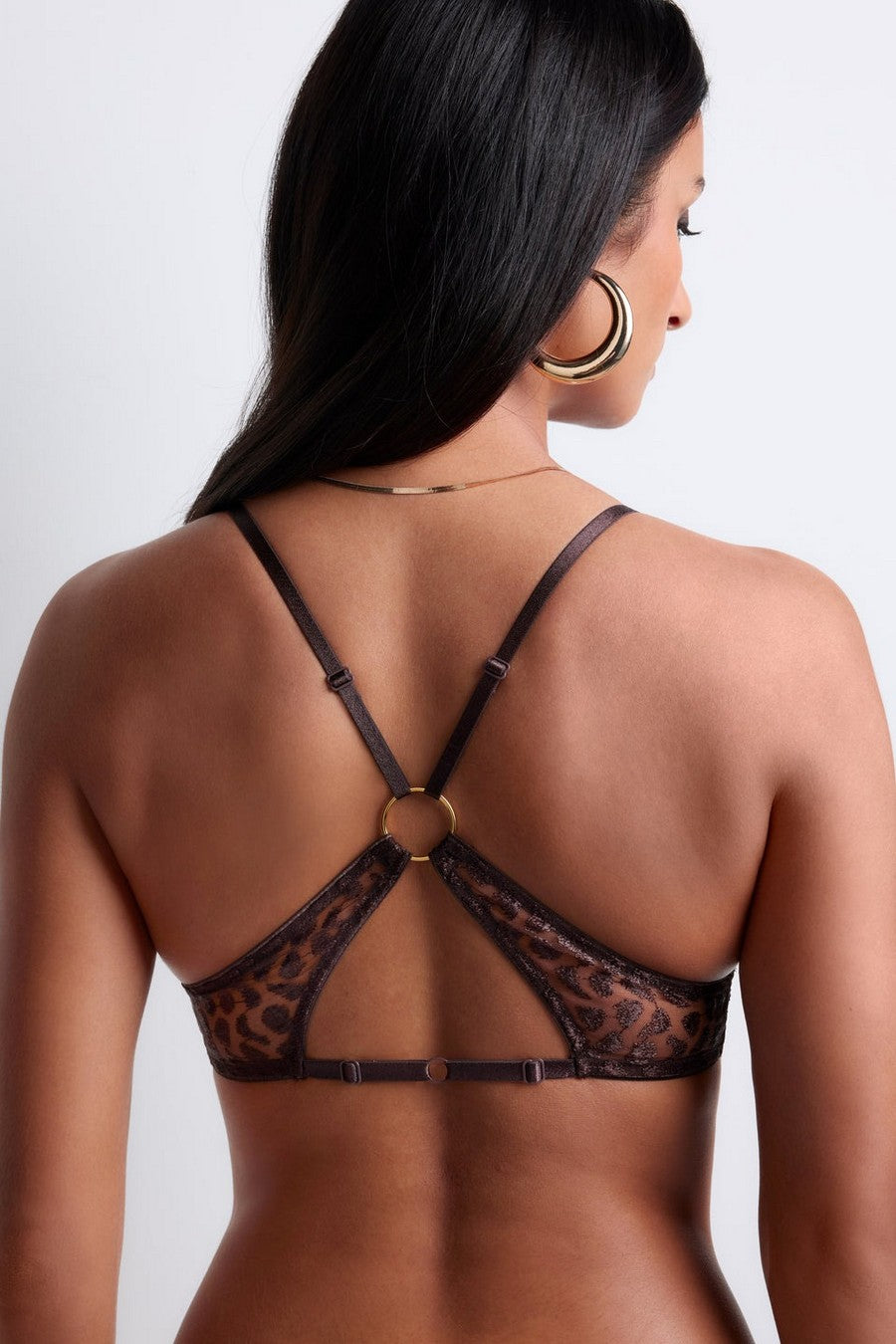 Мягкий бралет из микросетки 5D10 Crazy in Love satin brown