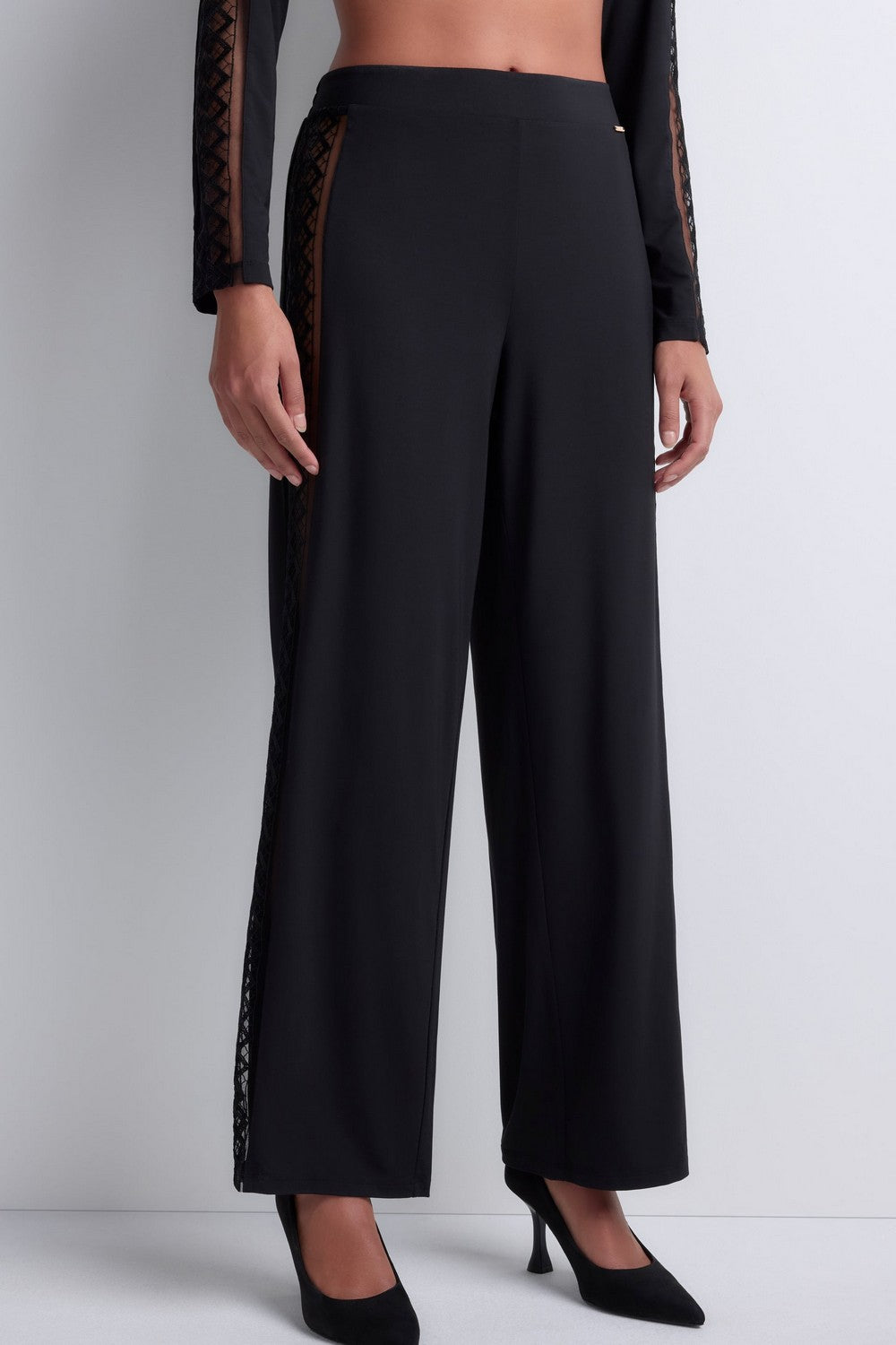 Прямые домашние брюки 5L60 Sweet Obsession black