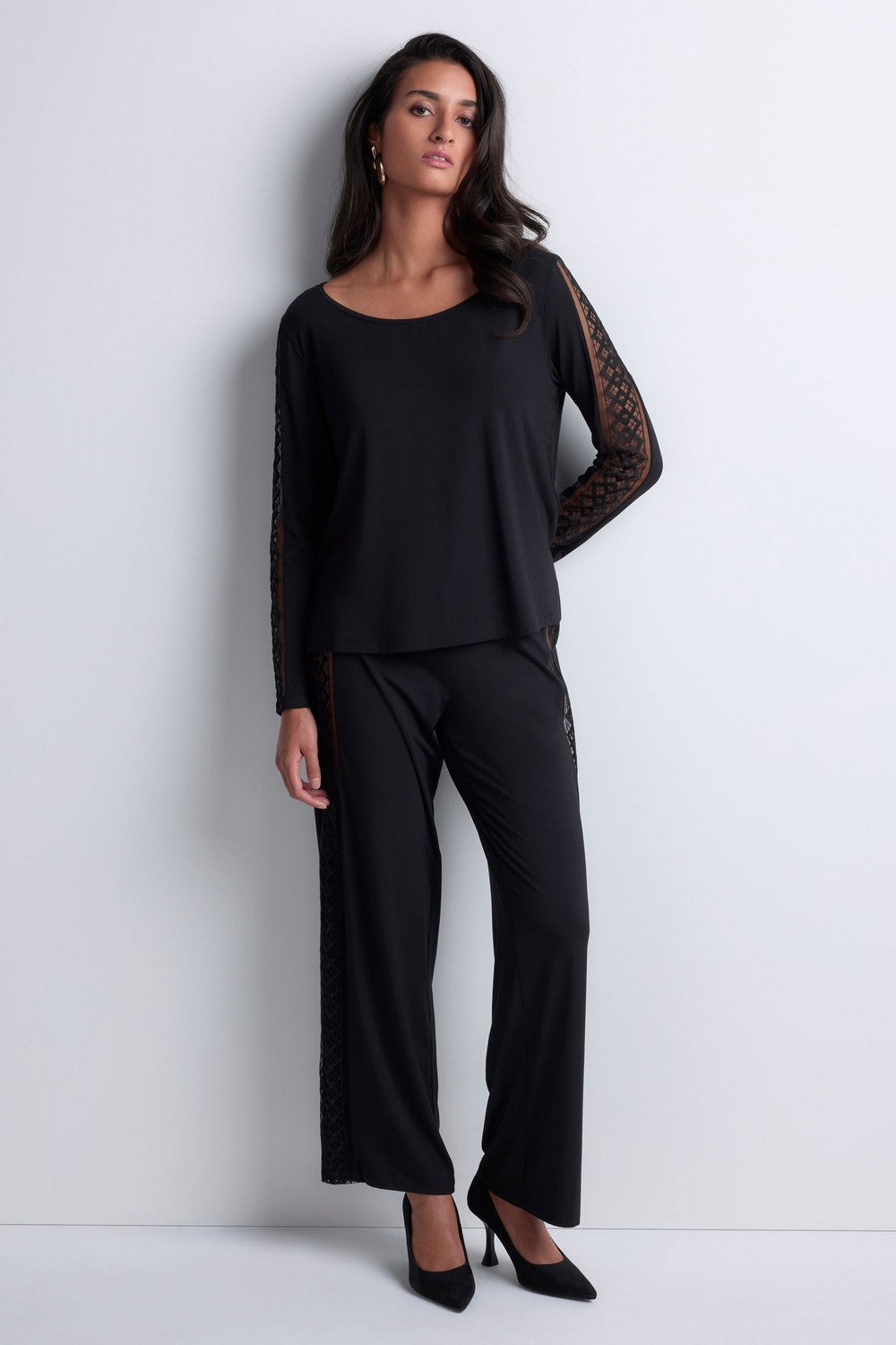 Прямые домашние брюки 5L60 Sweet Obsession black