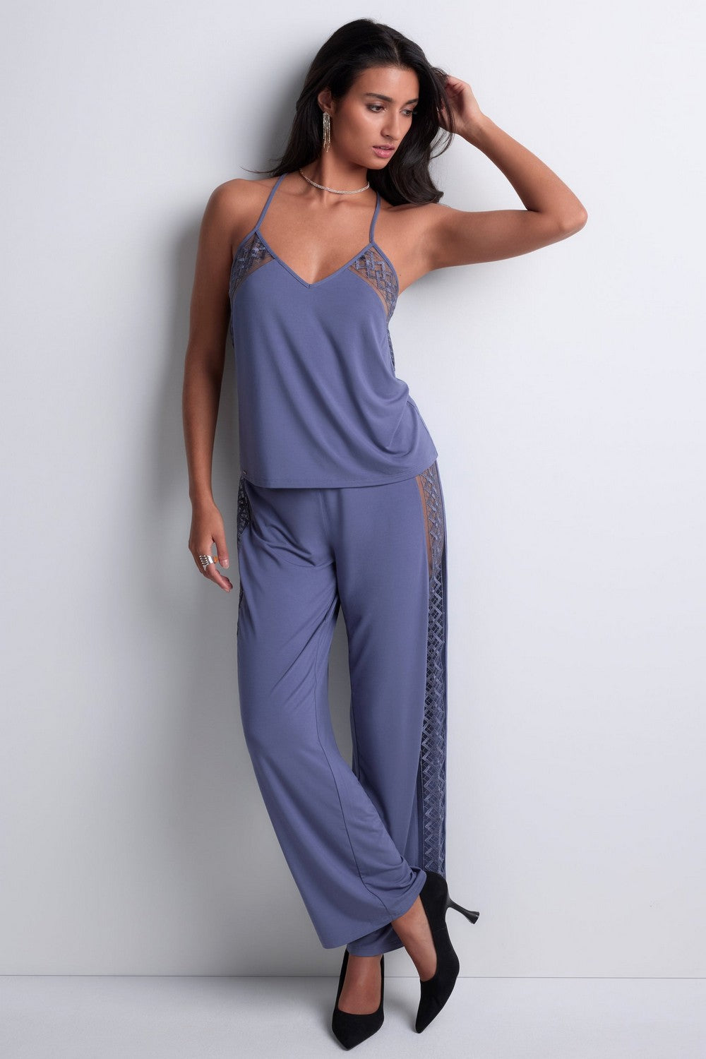 Прямые домашние брюки 5L60 Sweet Obsession denim