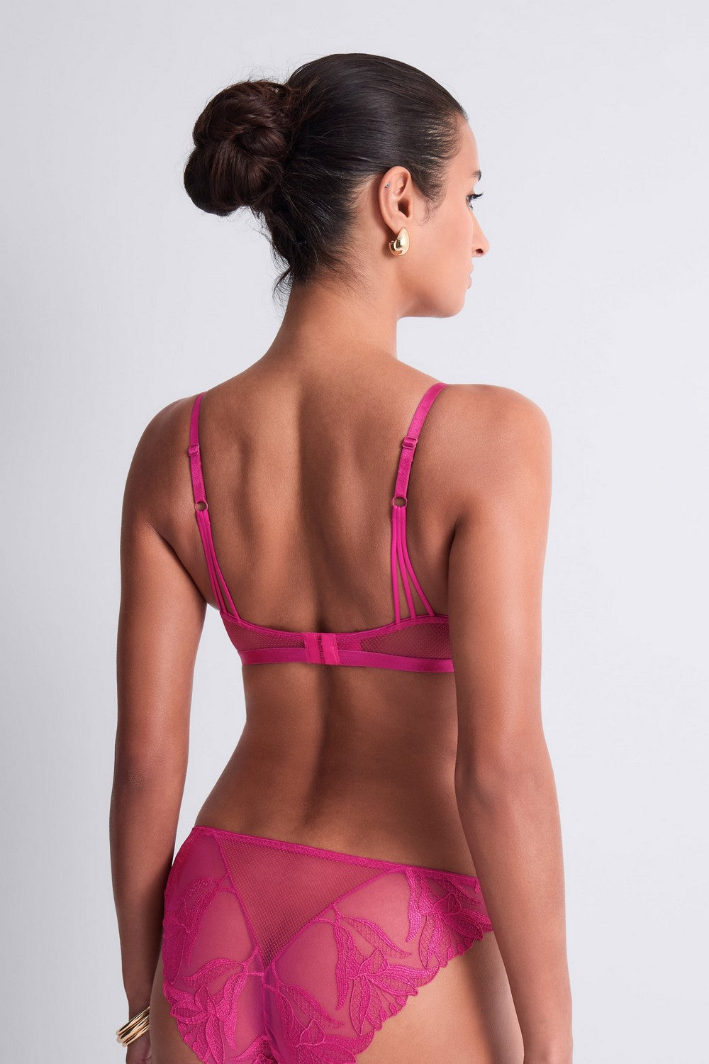 Трусики сліп із вишивкою 6B27 Sweet Euphoria passion rose Aubade