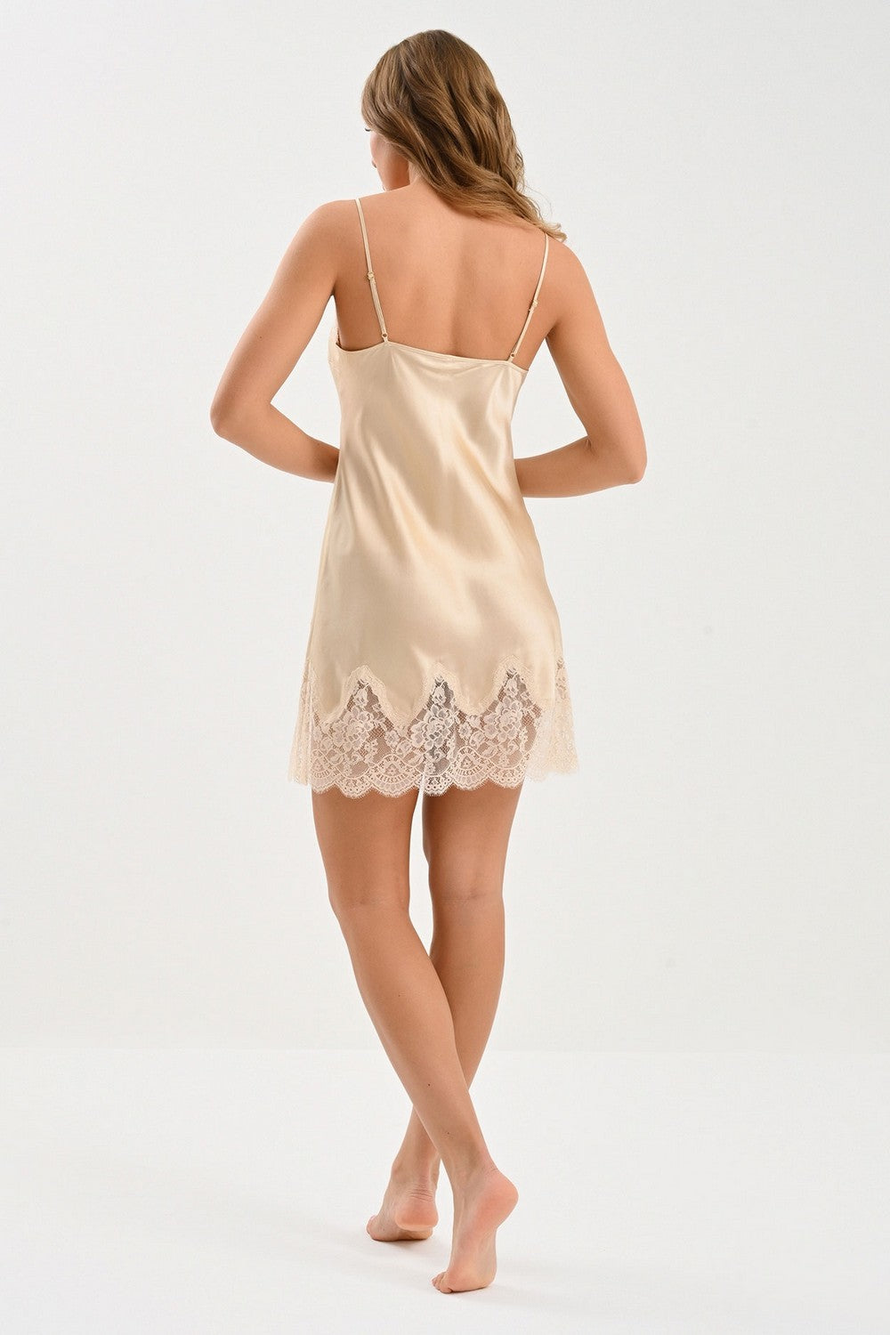 Шелковая ночная сорочка QS40 Toi Mon Amour blond