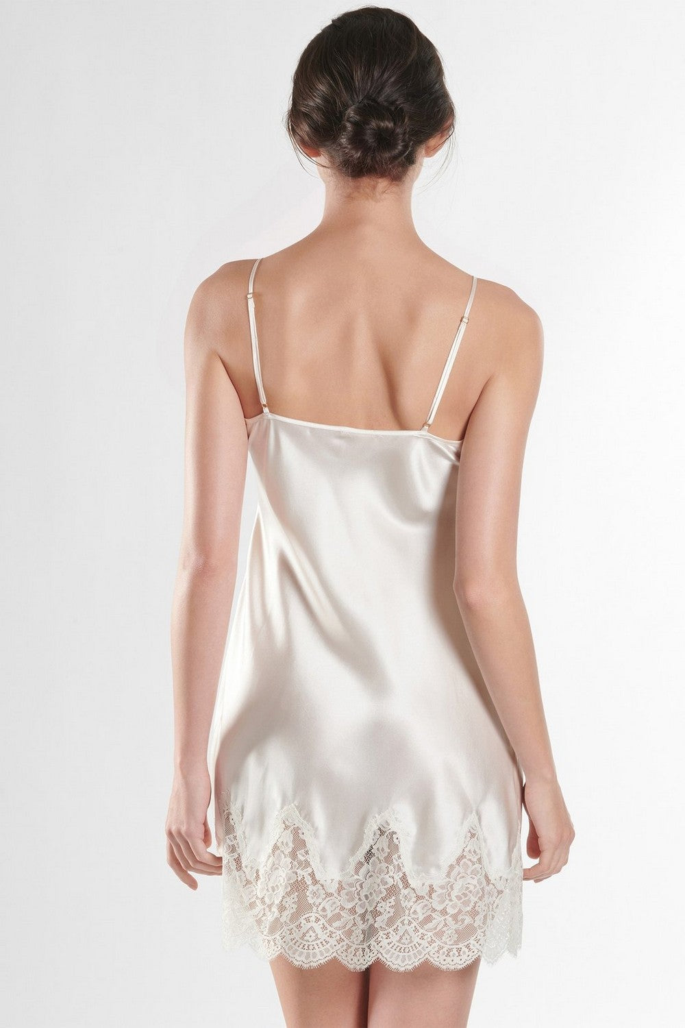 Шелковая ночная сорочка QS40 Toi Mon Amour nacre