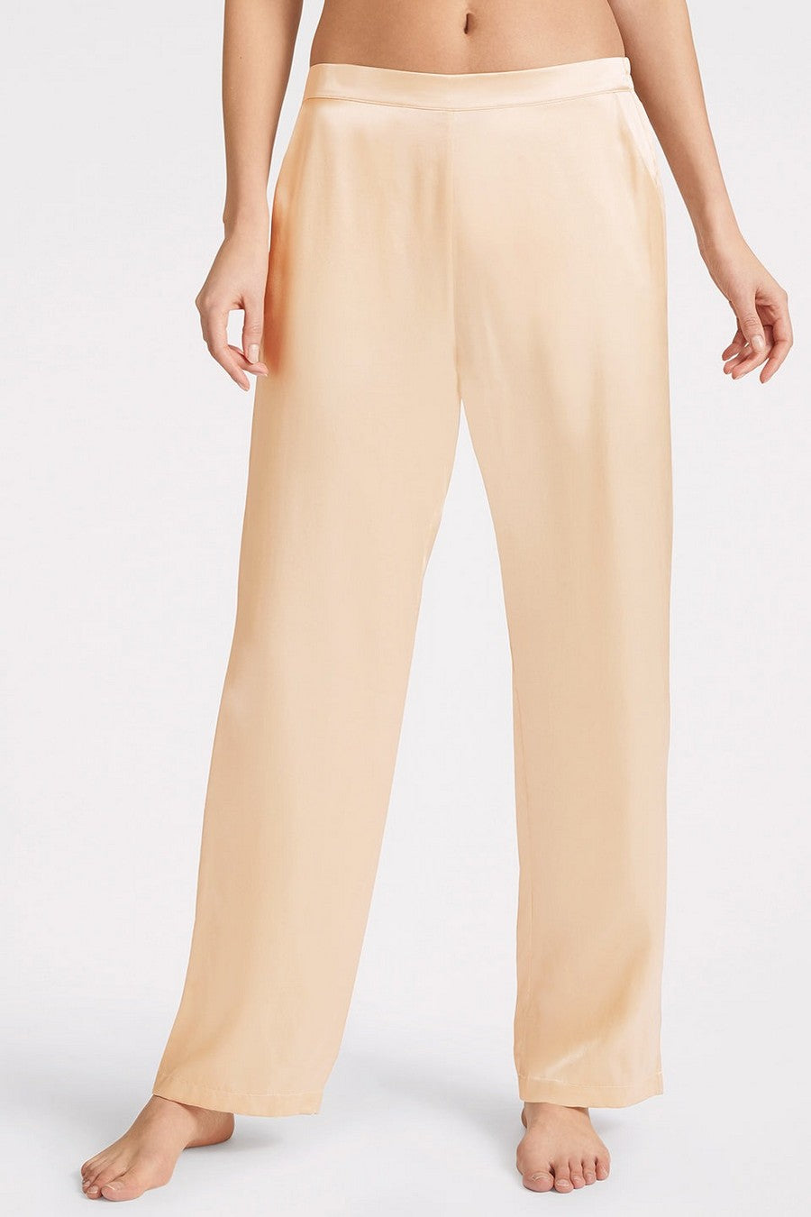 Шелковые пижамные брюки QS60 Toi Mon Amour blond