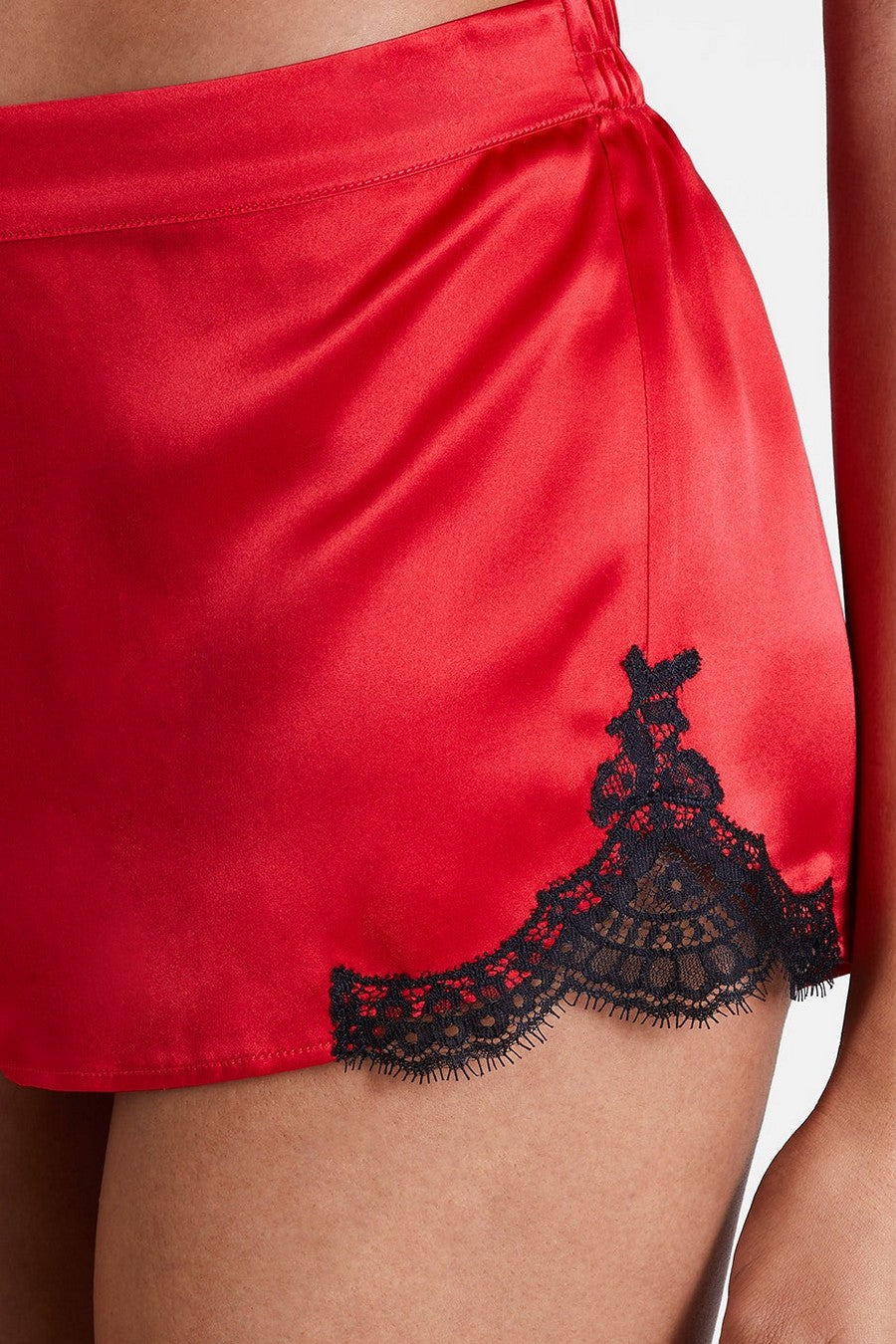 Шовкові піжамні шорти QS61 Toi Mon Amour rouge passion