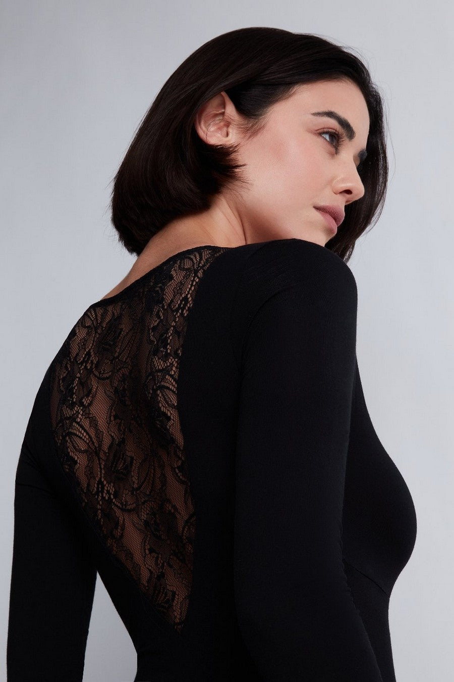 Боді-сліп із модалу RL84 Lazy Days black Aubade