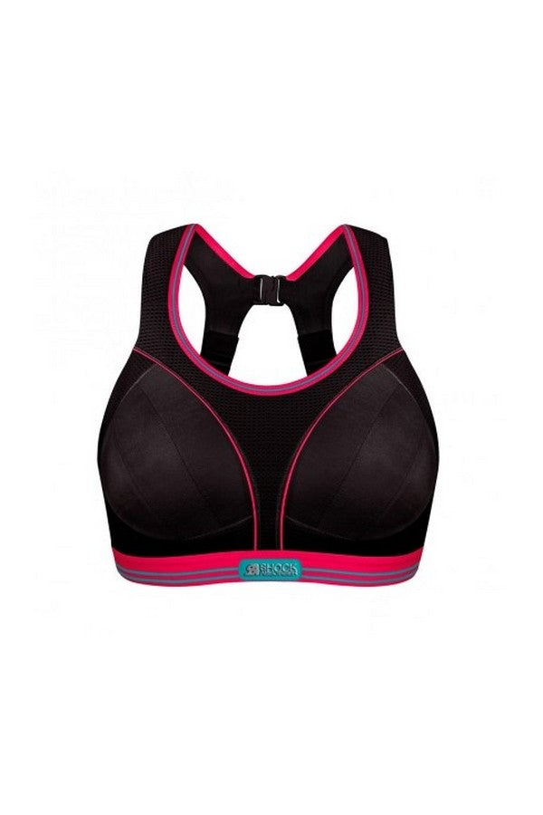 Бюстгальтер для бігу B5044 black/pink (ур.3 +) Running bra