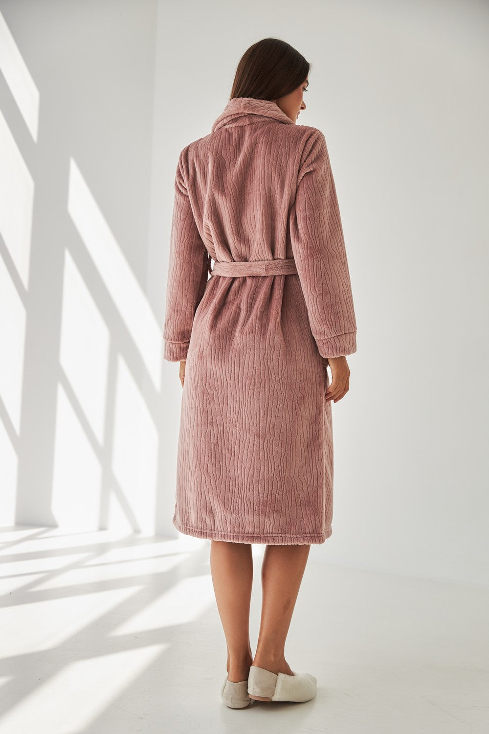 Теплый халат из велсофта 0228 frez relief