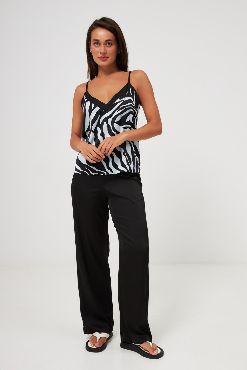 Пижама с брюками 0258/344 black zebra