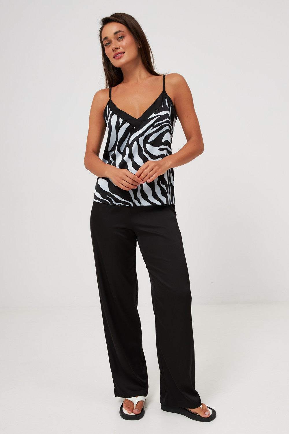 Пижама с брюками 0258/344 black zebra