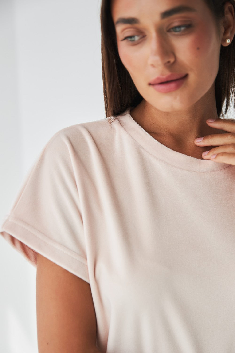 Плюшевая пижама с шортами 0277/278 peachy