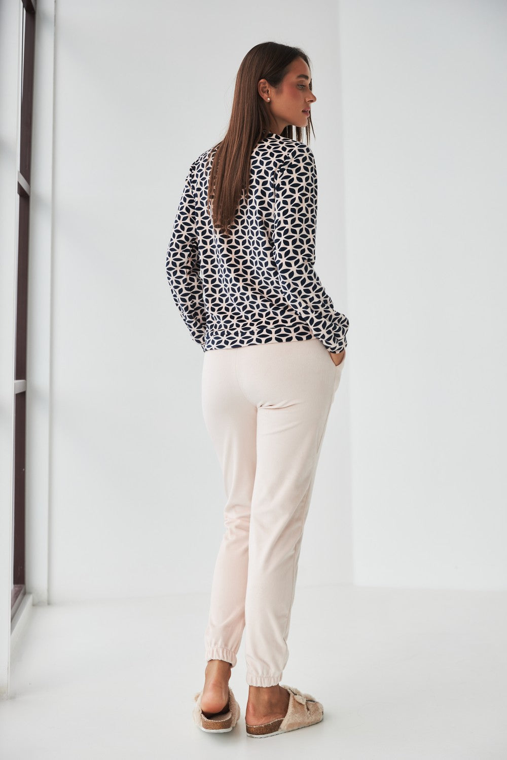 Комплект для дома с принтом 0285/333 geometry/peach