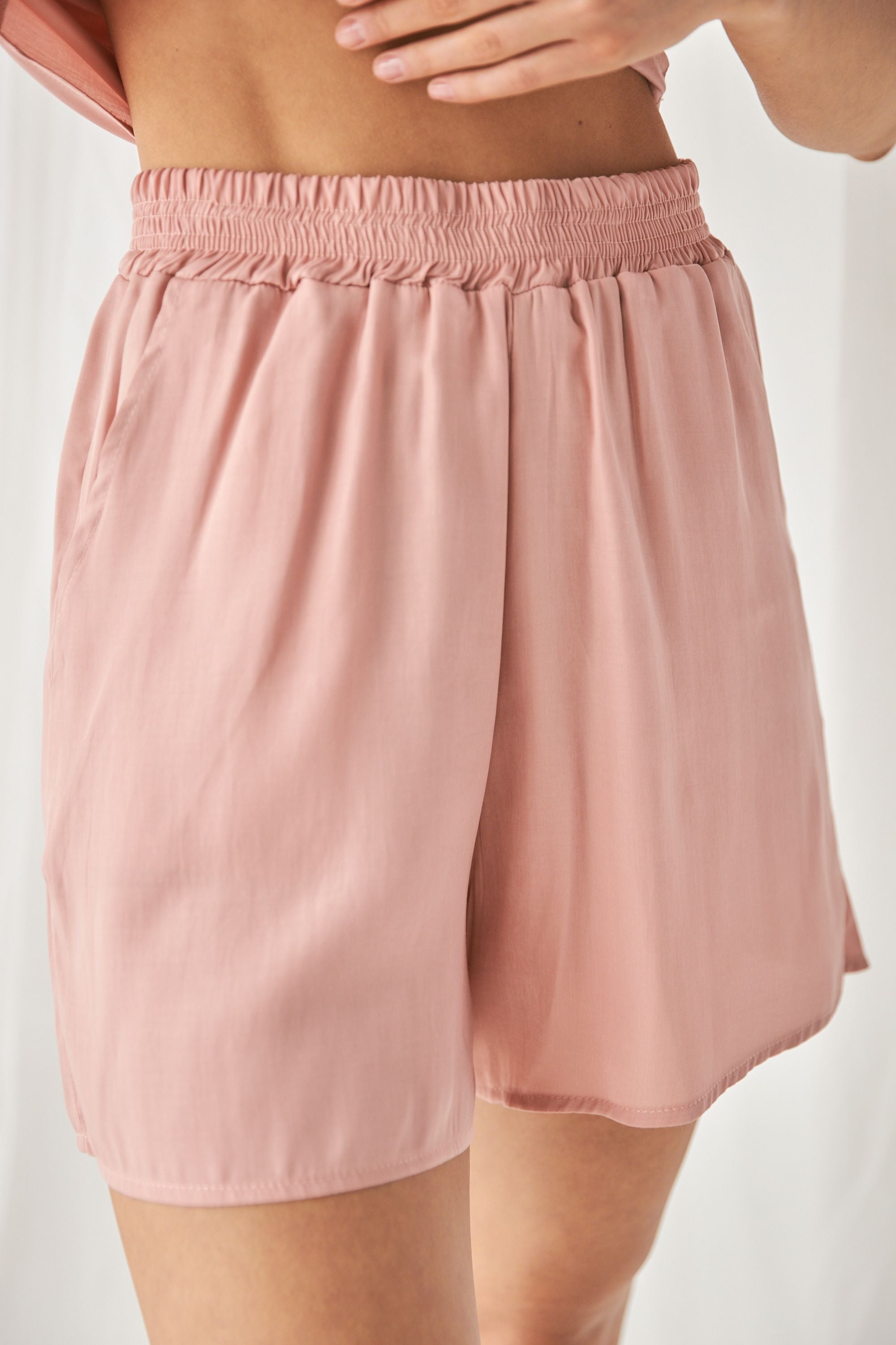 Пижама из штапеля с шортами 0296/330 powder