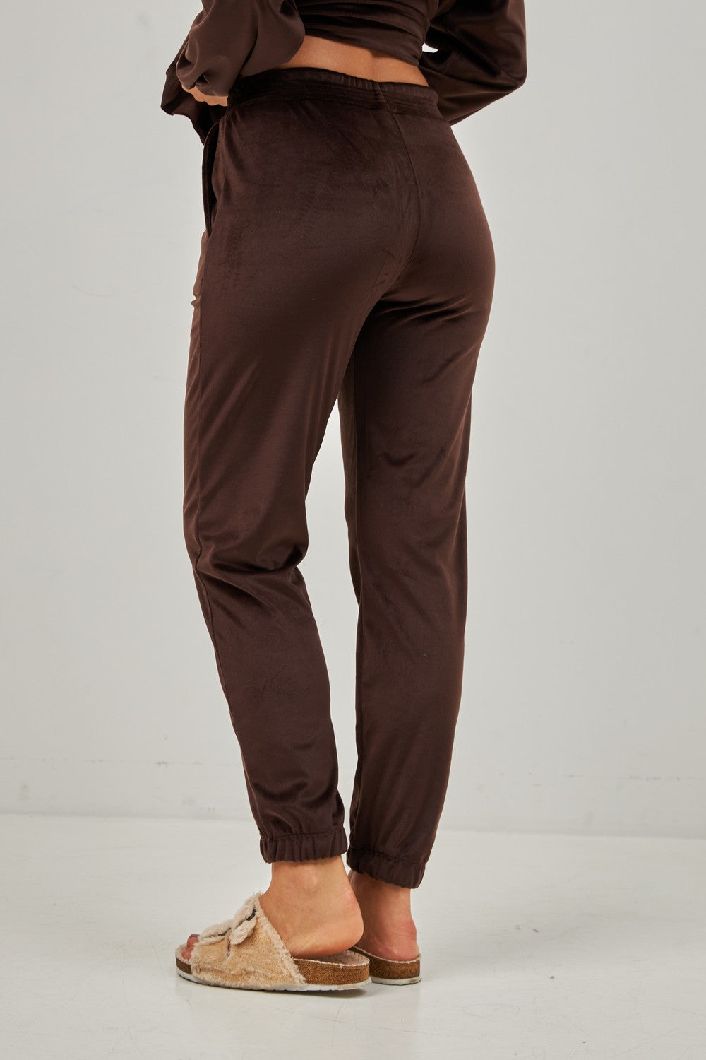 Плюшевий комплект для дому 0332/333 dark chocolate