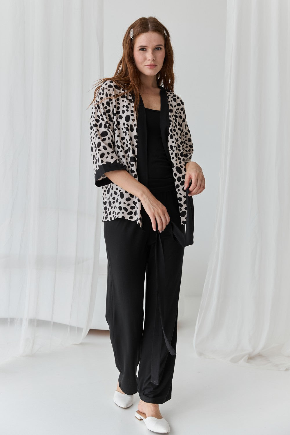 Домашний комплект с принтом 0345/344 leopard