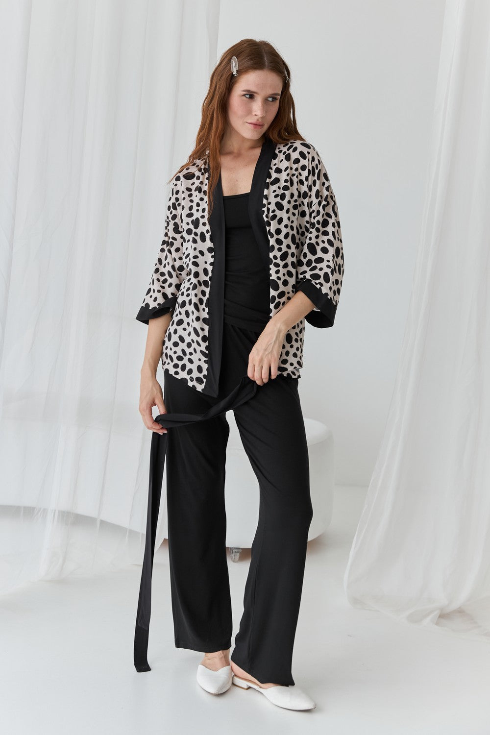 Домашний комплект с принтом 0345/344 leopard