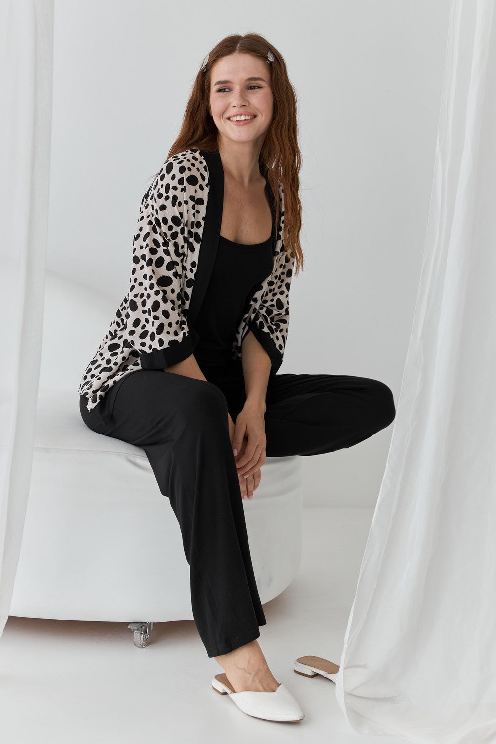 Домашний комплект с принтом 0345/344 leopard