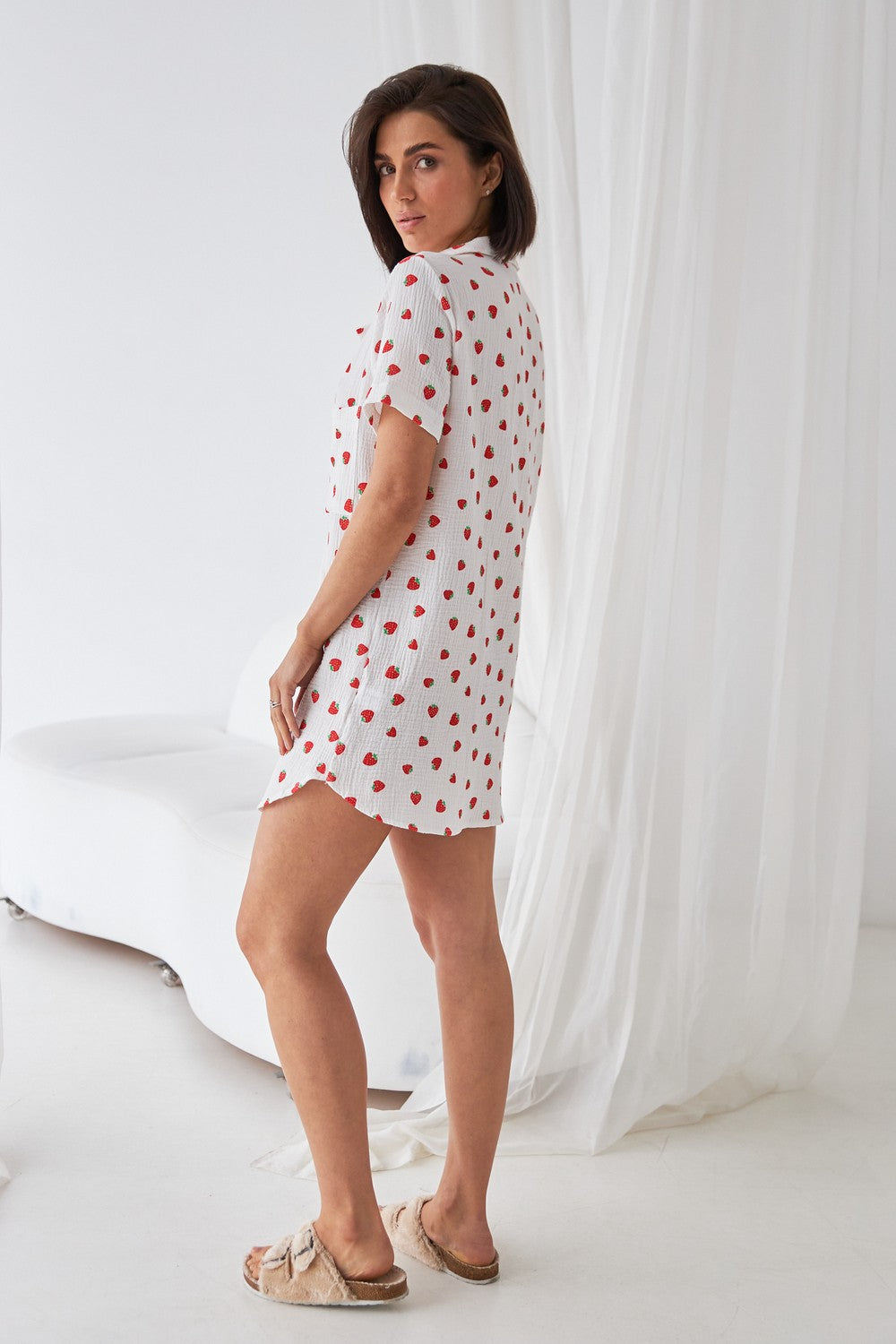 Ночная сорочка с принтом 0364 strawberry