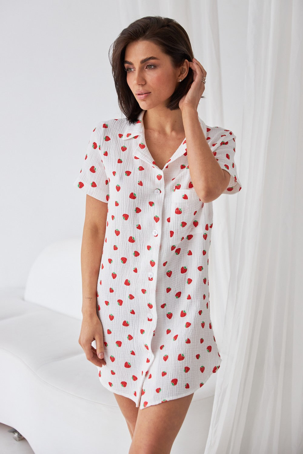 Ночная сорочка с принтом 0364 strawberry