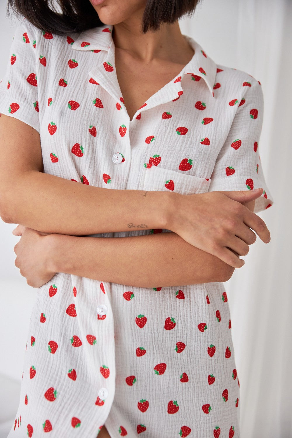 Ночная сорочка с принтом 0364 strawberry