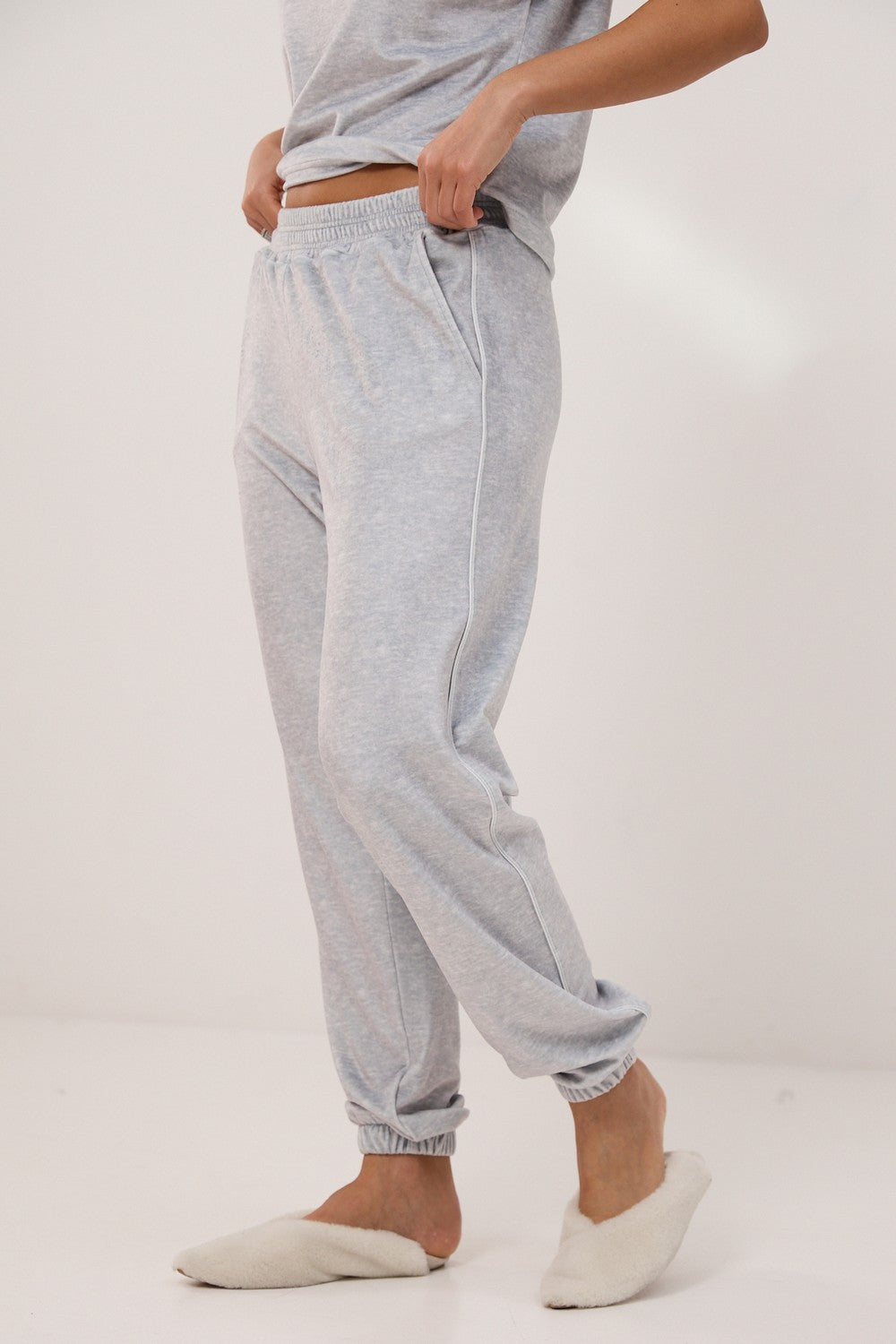 Плюшевый комплект для дома 0393/394 light gray