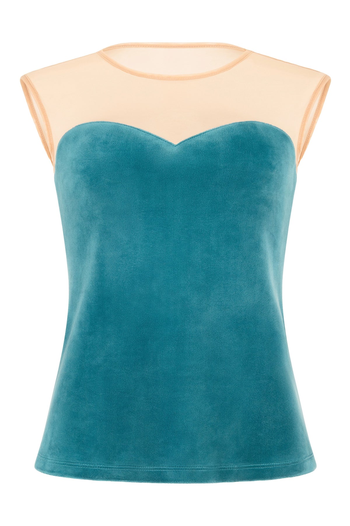 Велюрова блуза 650-2130/119 emerald Anabel Arto