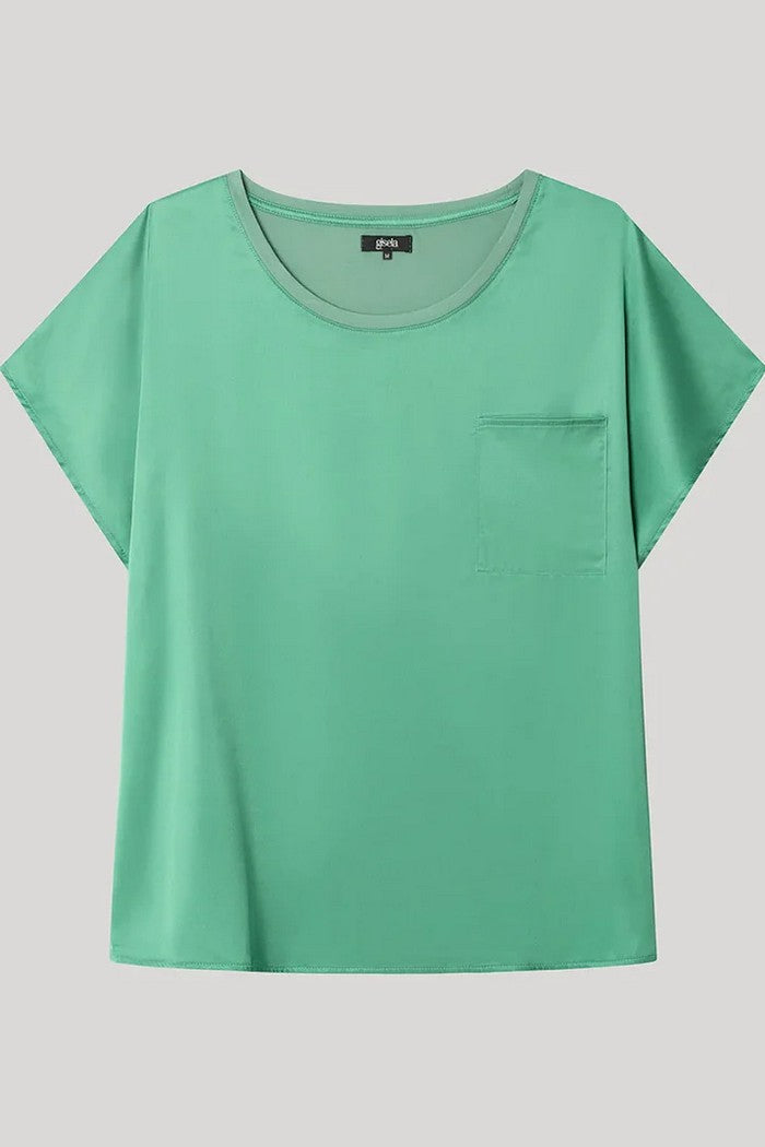 Домашняя блуза из вискозы 2/20296 green