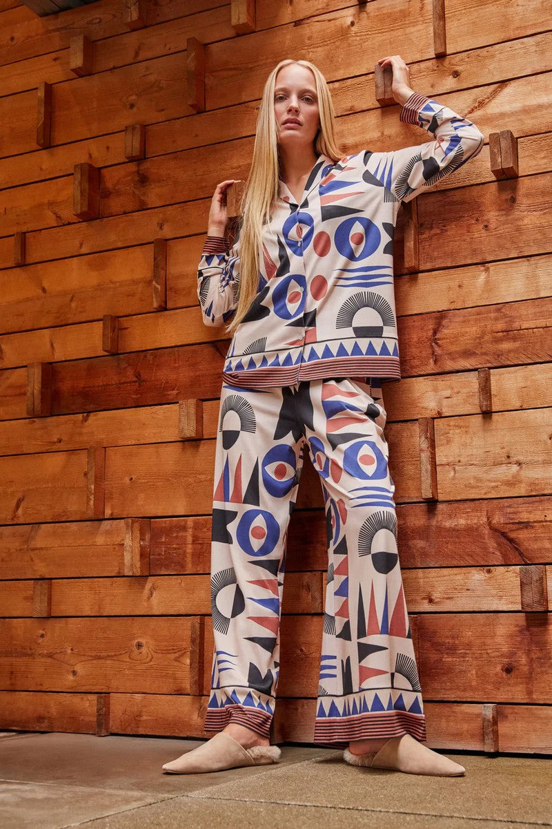 Домашняя блуза с принтом 2/20312T