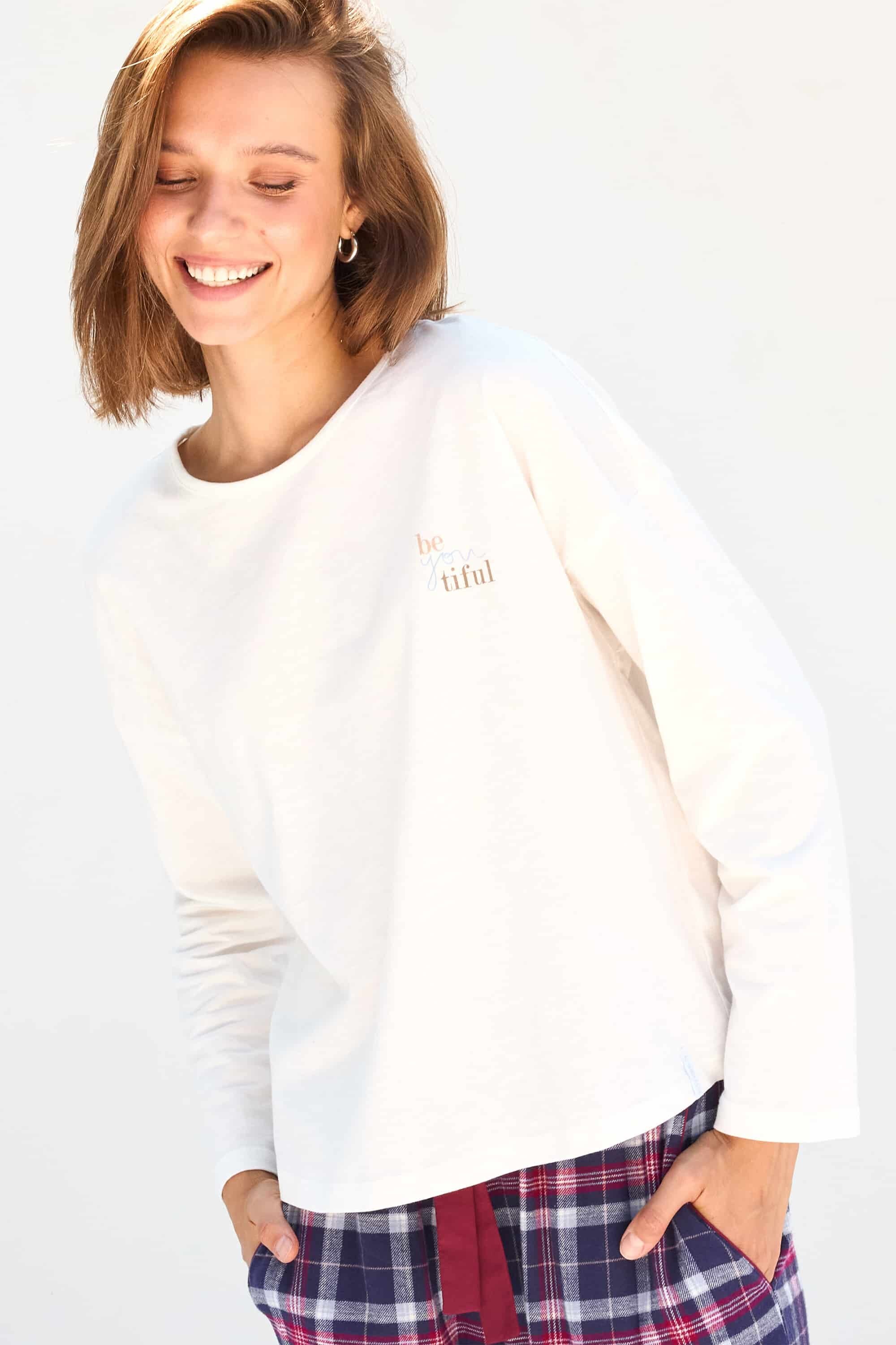 Пижамная кофта LH340-02 Grasse milk