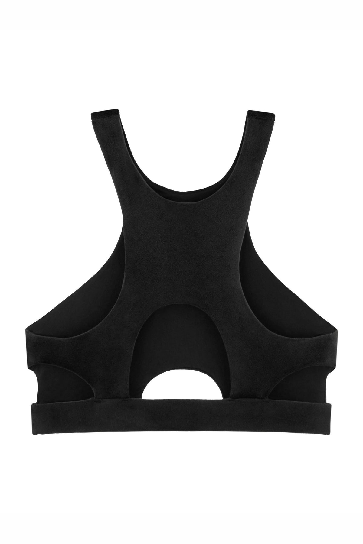 Топ из велюра 8181-6298 black