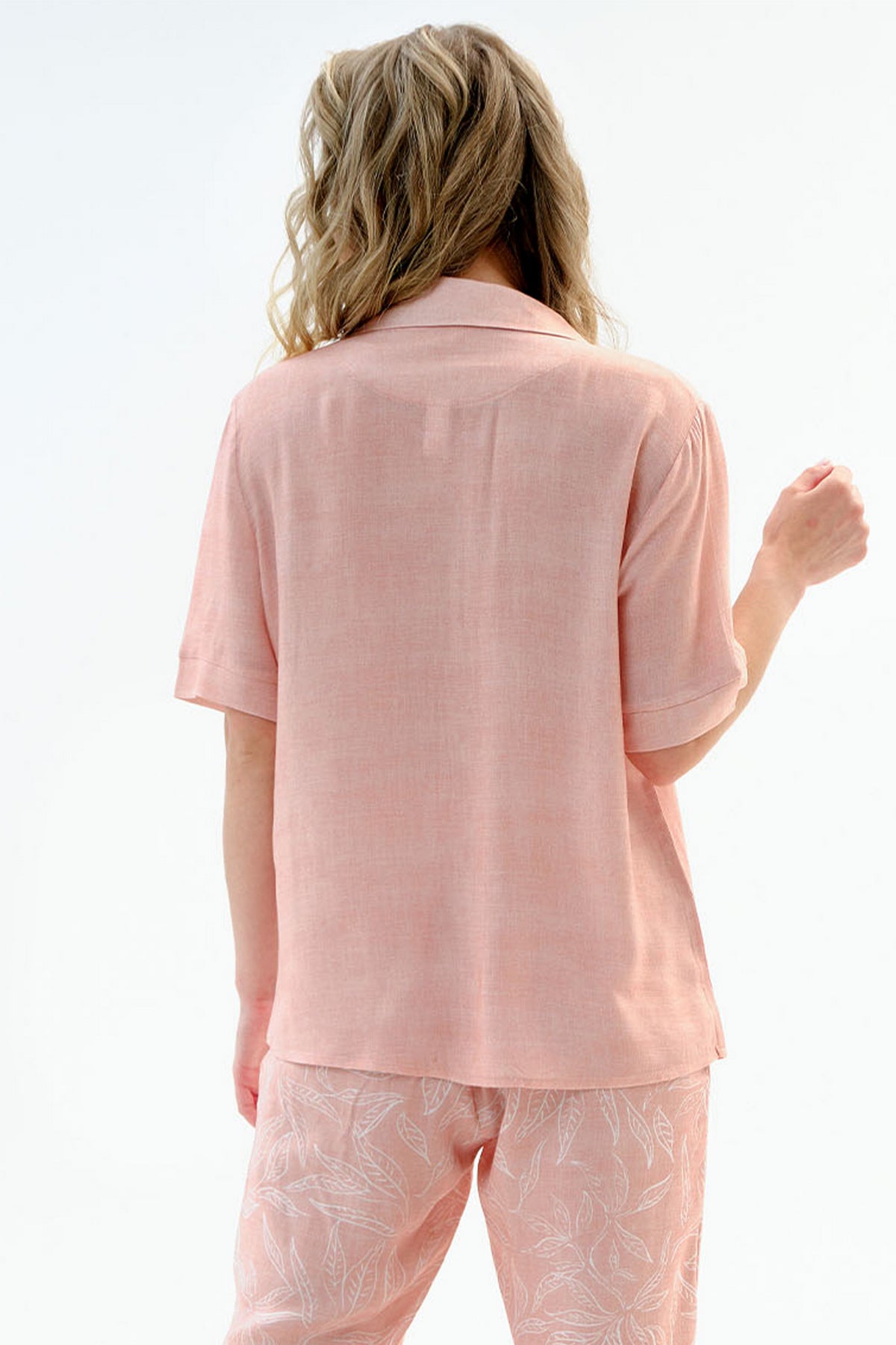 Пижамная блуза на пуговицах 1554/67019