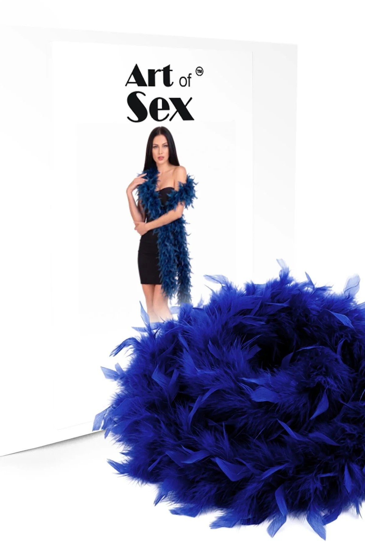 Боа з пір'я SX4663 blue Art of Sex