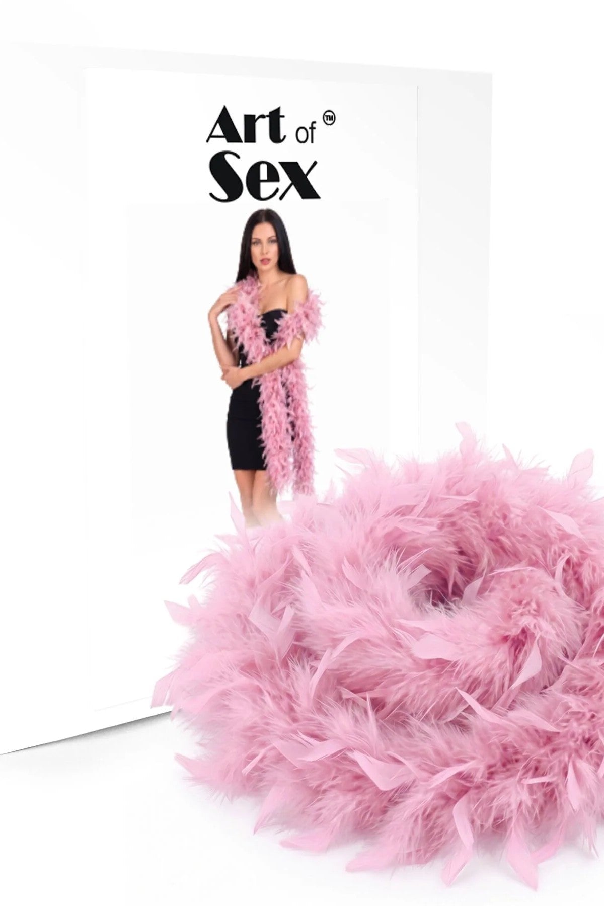 Боа з пір'я SX4674 rose Art of Sex