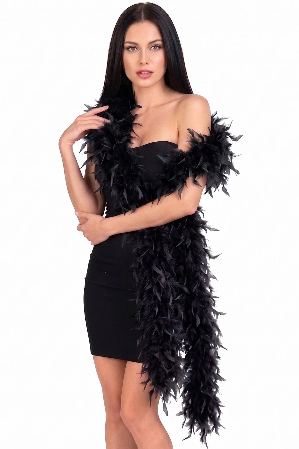 Боа з пір'я SX4675 black Art of Sex
