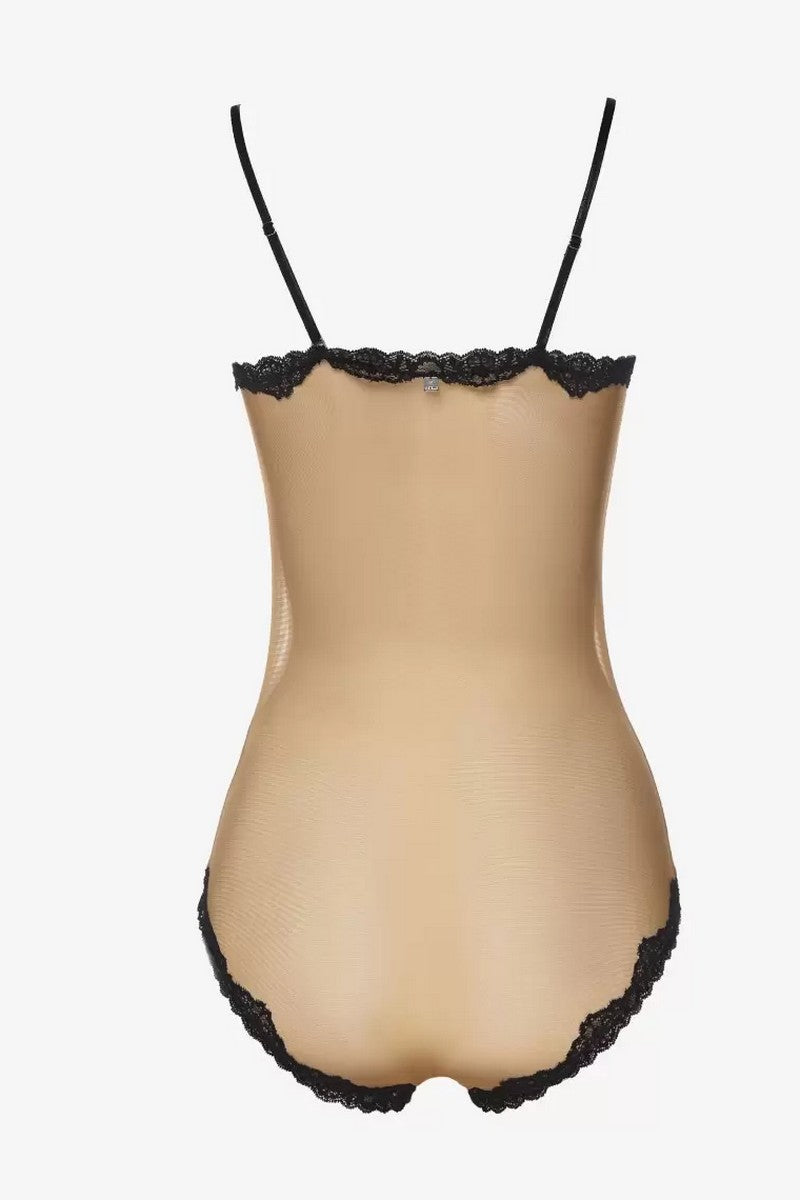 Прозрачное боди с кружевом Пастис БД1