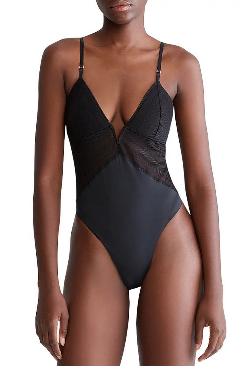 Боди-стринг с кружевным лифом 443542543 black