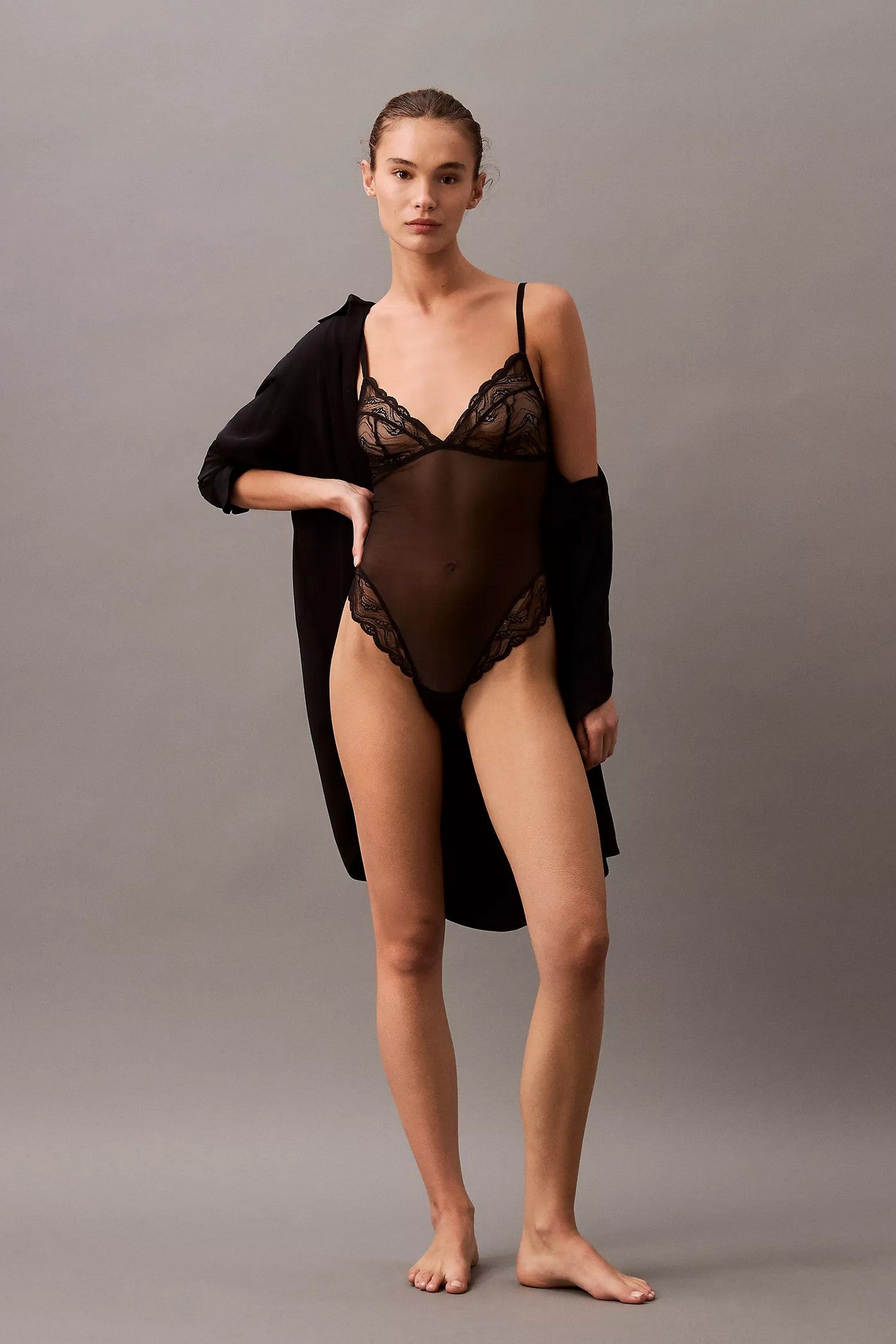 Боді з мікросітки 502476715 black