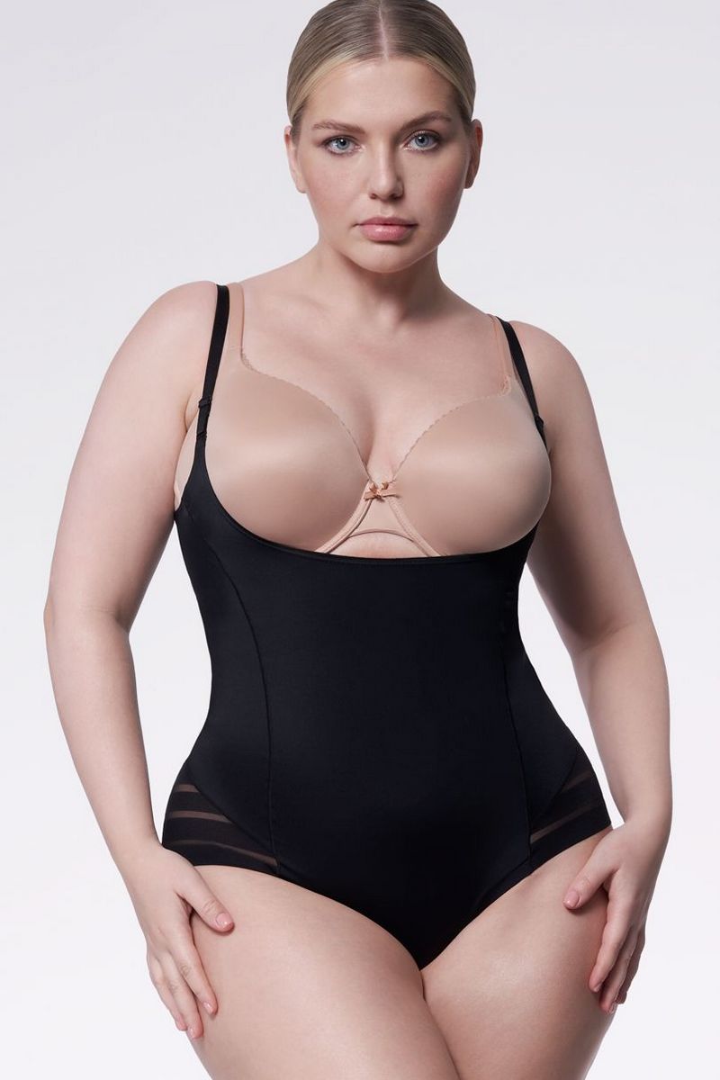 Корректирующее боди с бесшовными трусиками 119 pod byust Mesh