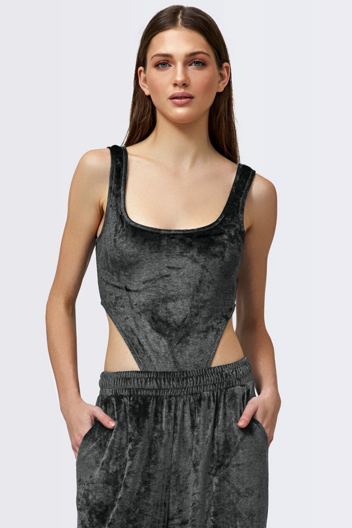 Велюровое боди 1833/50008