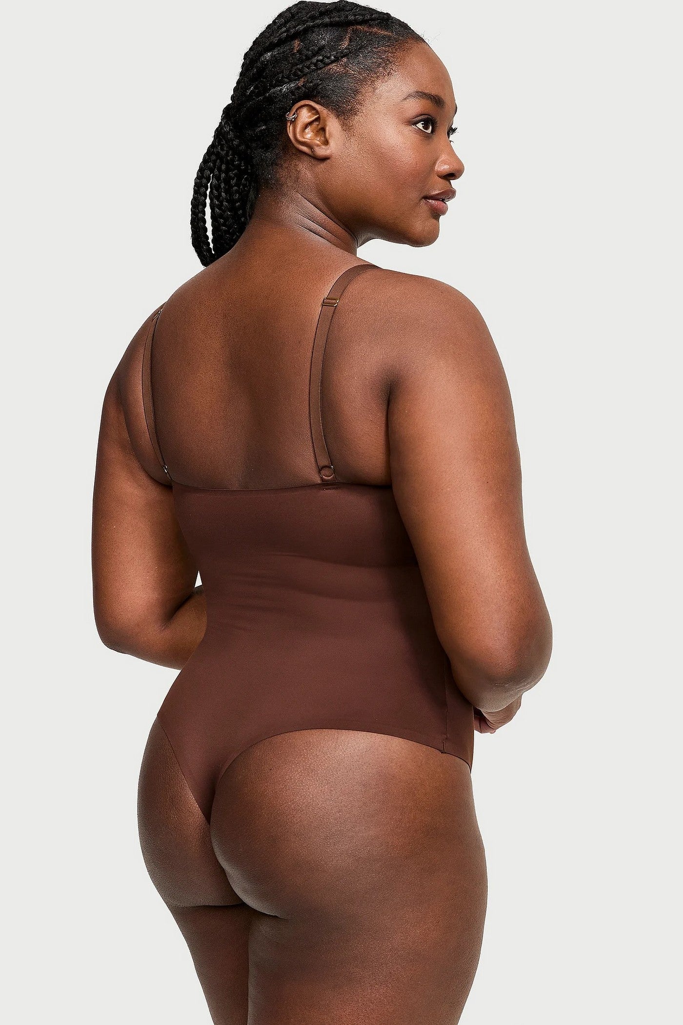 Бесшовное боди 36429641 brown