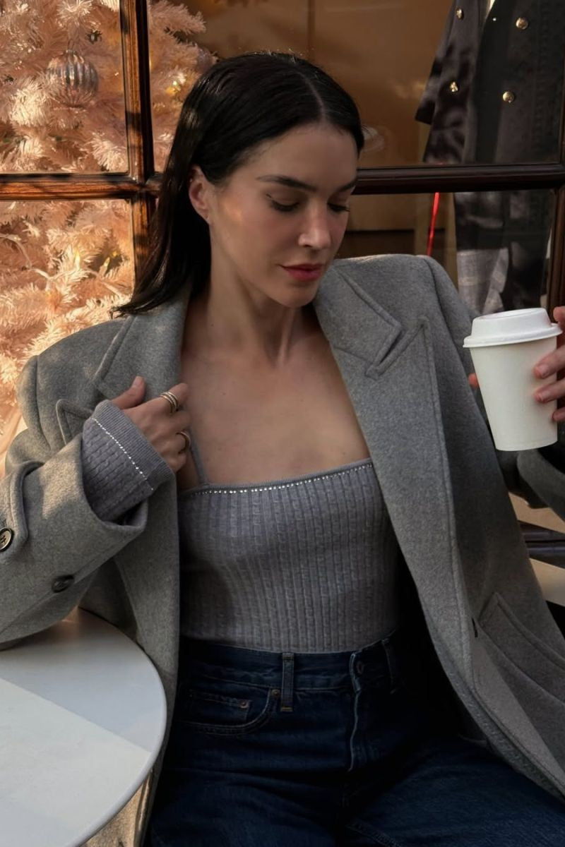 Вязаное боди 915967381 gray