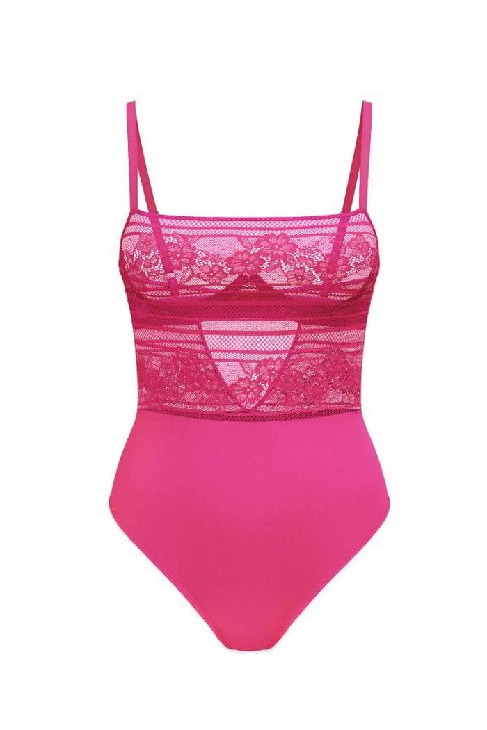 Боді з мереживом 939245689 pink