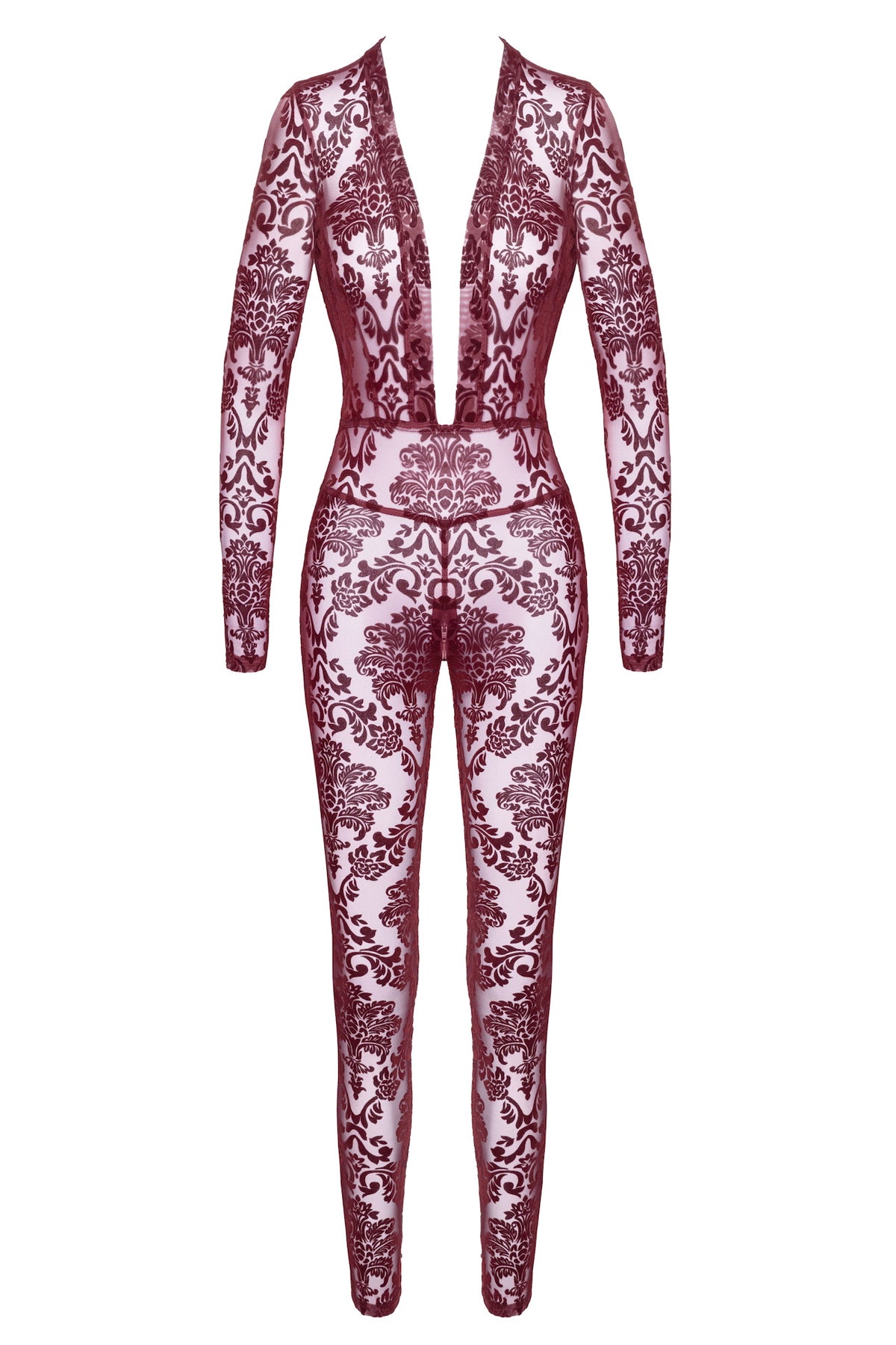 Бодістокінг з оксамитовим флоком F382 Kink Royal Noir Handmade
