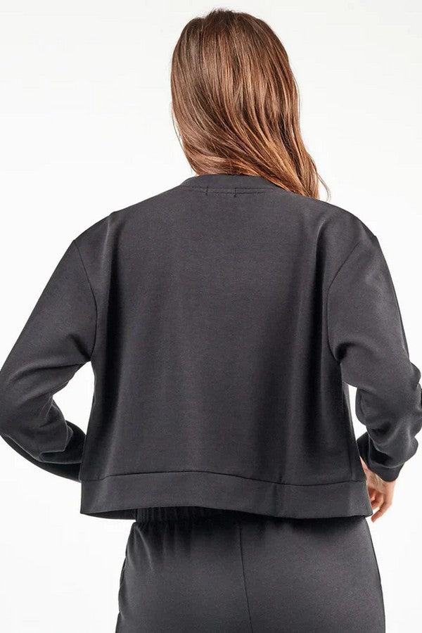 Трикотажный бомбер 2/7000 black